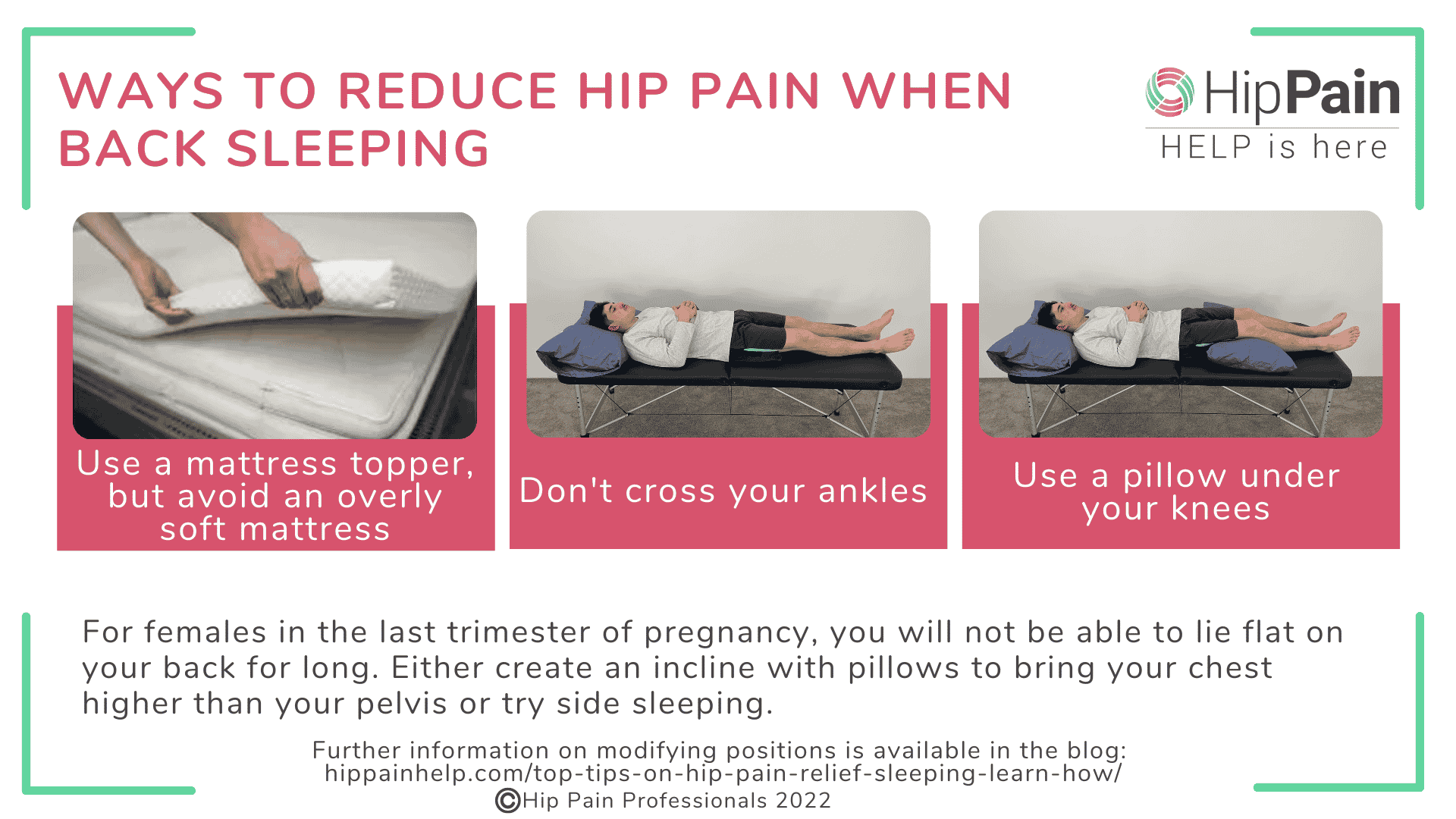 BEST SLEEP POSITION to relieve HIP PAIN in pregnancy 