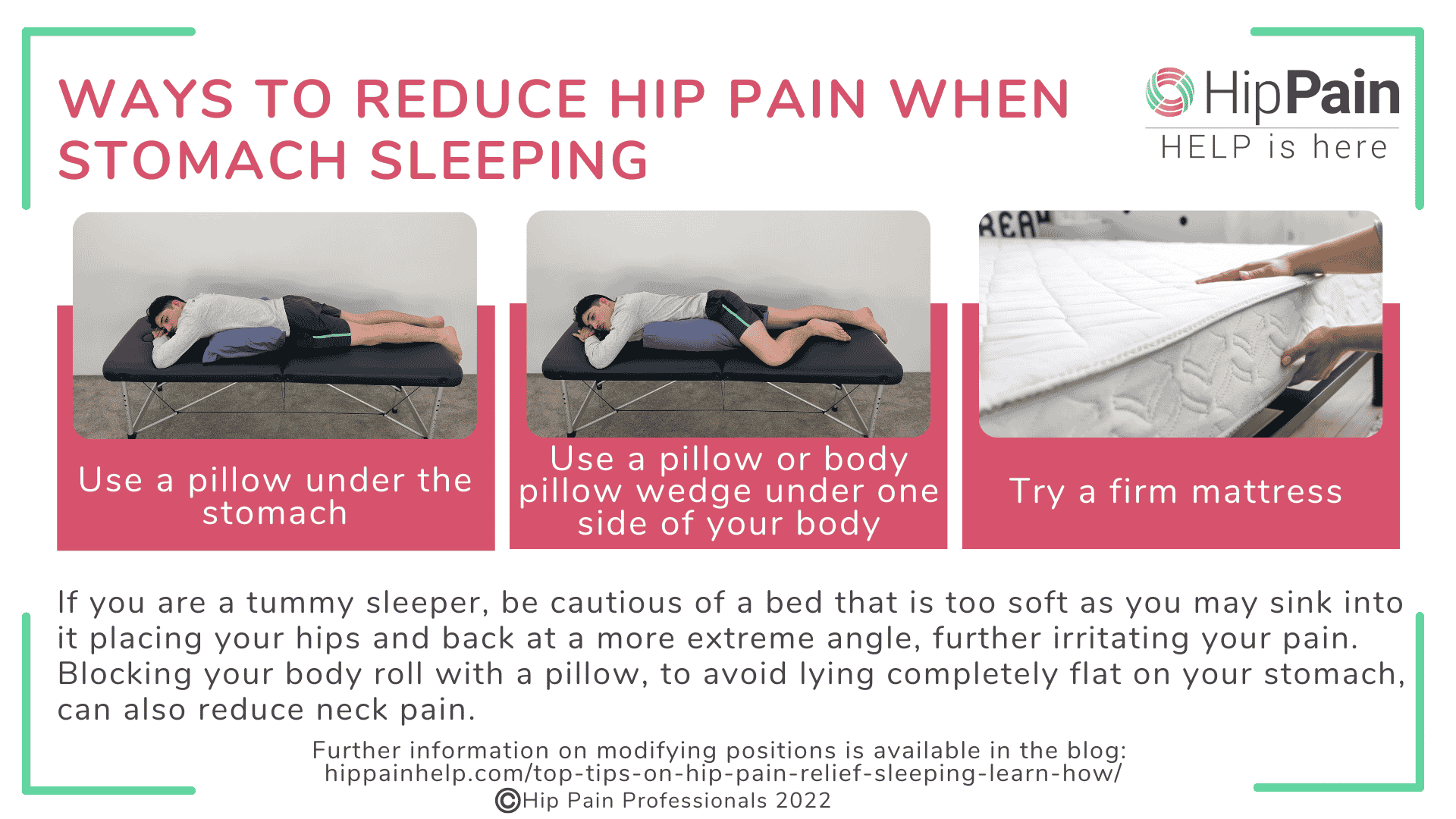 Hip Pain Help - Many people ask about how to side sleep with less