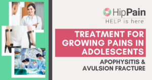 treatment for growing pains in adolescents, treatment for apophysitis, treatment for avulsion fracture
